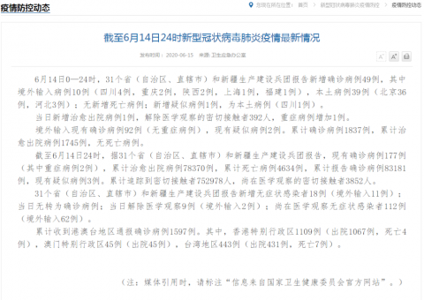 “31省份新增确诊33例” 31省份新增确诊病例46例？-第1张图片